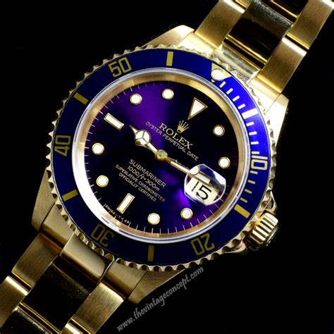 rolex submariner 16618 purple dial|Rolex 16618 price.